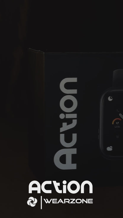 ACTION WEARZONE | Smartwatch Esportivo | A PROVA D'ÁGUA, GPS integrado e 7 Dias de Bateria